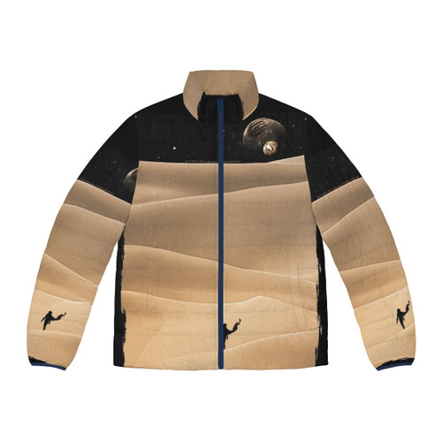 Dune Arrakis Puffer Jacket with Atreides and Harkonnen symbols