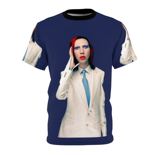Industrial metal t-shirt with Marilyn Manson's Mechanical Animals design