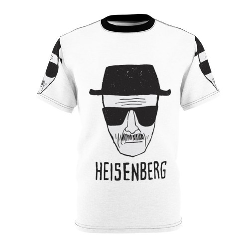 Breaking Bad inspired Heisenberg character drawing on a t-shirt