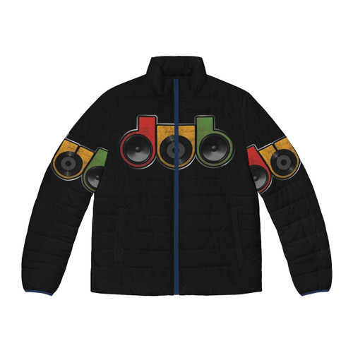 Dub Shirt Puffer Jacket featuring reggae and music inspired design