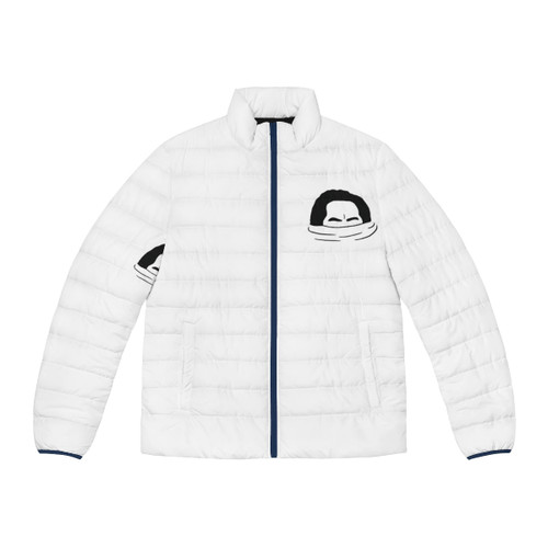 Thundercat inspired puffer jacket with 'Drunk' album artwork design
