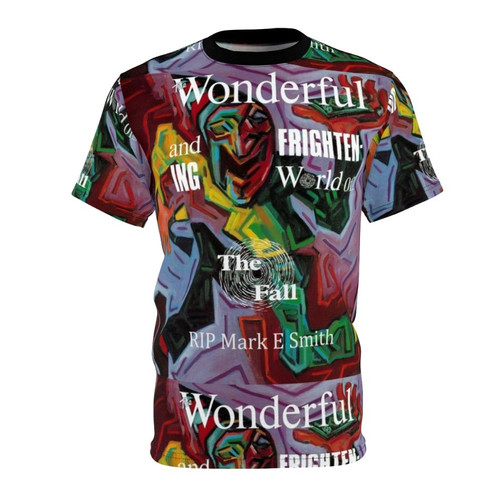 T-shirt featuring the album art for The Wonderful Frightening World Of The Fall by The Fall