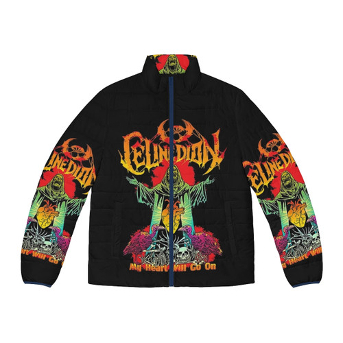 Celine Dion Metal Puffer Jacket - Stylish and Trendy Musician Merch