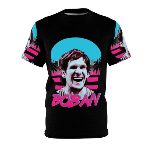 Retro-style t-shirt featuring Boban Marjanovic, Los Angeles Clippers player