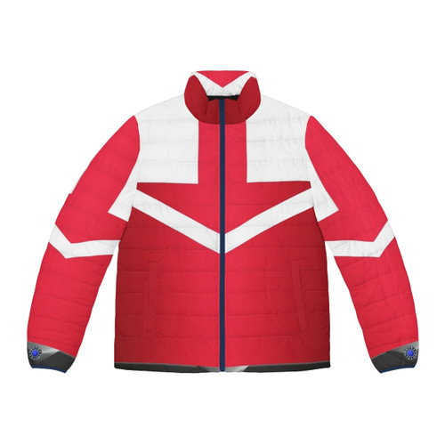 Time Force Red Puffer Jacket with Power Rangers and Super Sentai design