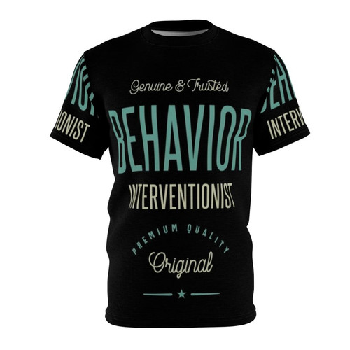 Behavior Interventionist T-Shirt with Abstract Geometric Design