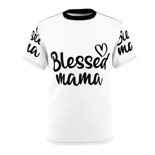 Stylish and comfortable t-shirt featuring the text "Blessed Mama"