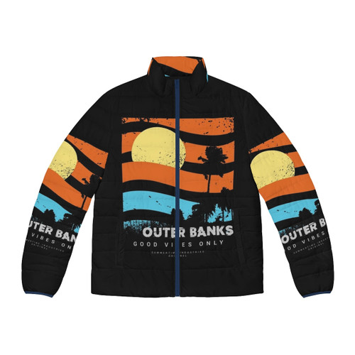 Outer Banks Vibe Puffer Jacket - Perfect for Outer Banks Vacations and Travels