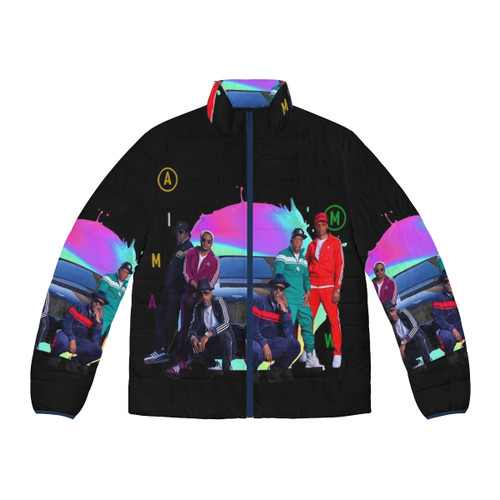 New Edition Puffer Jacket with retro 80s cartoon design