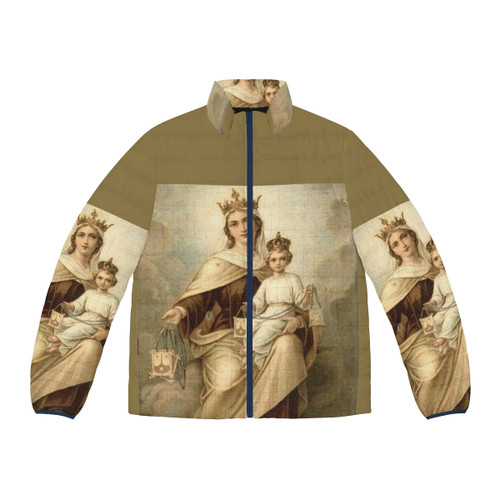 Our Lady of Mount Carmel Puffer Jacket - Catholic Religious Clothing