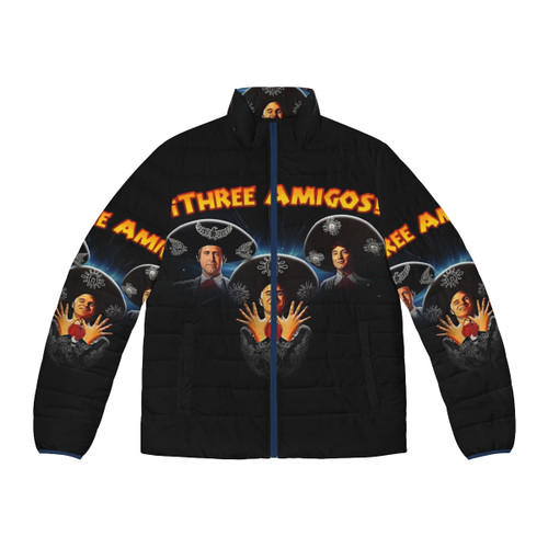 Three Amigos Queen Puffer Jacket - 80s Comedy Film Parody