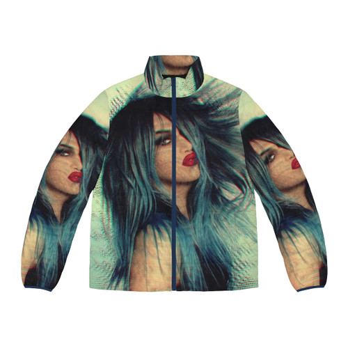 Adore Delano wearing a stylish puffer jacket, perfect for any RuPaul's Drag Race fan