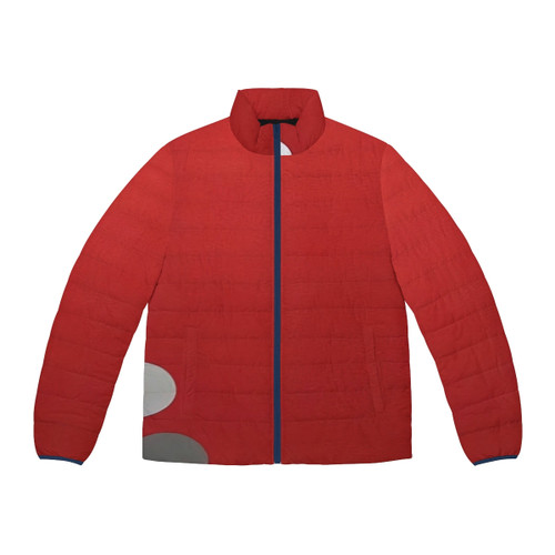 Thomas Downing Red 1965 Puffer Jacket - Vibrant abstract art-inspired outerwear