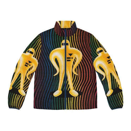 One Twenty Eight Acrylic Puffer Jacket featuring a warm, stylish design by designer Mallory Georg