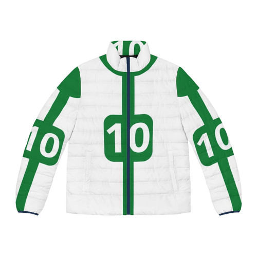 Omniverse Outfit Puffer Jacket featuring Ben 10 superhero and science fiction graphics