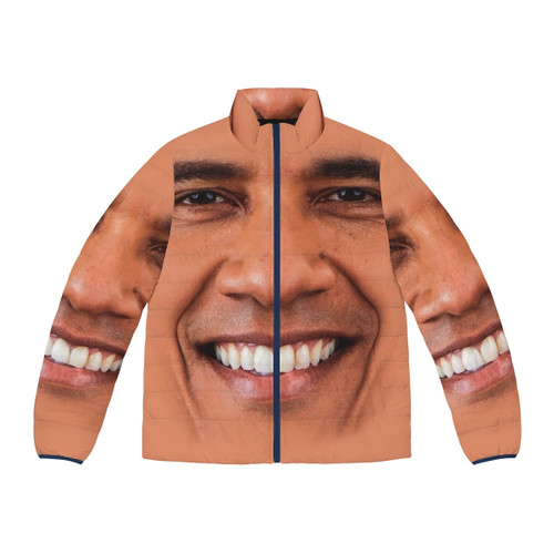 Obama Puffer Jacket - Patriotic Streetwear with Presidential Style