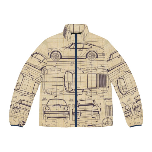 Porsche 911 Turbo 930 Blueprint Puffer Jacket