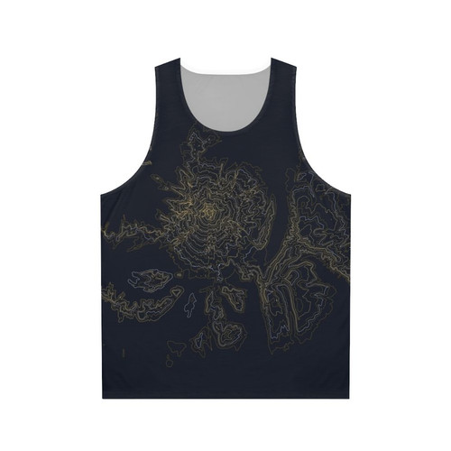 Mt Hood Oregon Topographic Map Unisex Tank Top