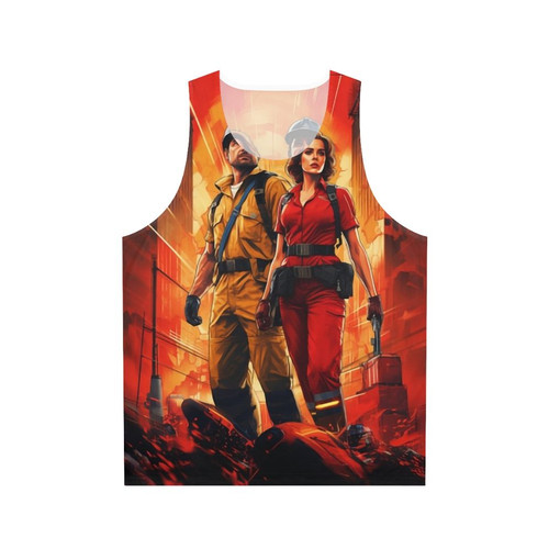 Stranger Things inspired unisex tank top