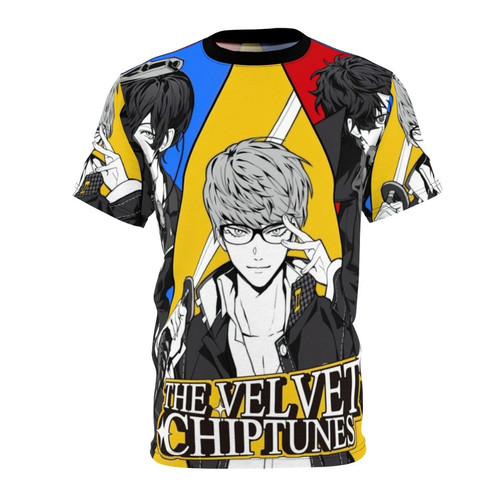 Vintage chiptune music t-shirt with a retro Japanese-inspired design