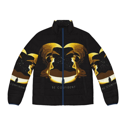 The Neverhood High Contrast Retro Puffer Jacket with pixel art design
