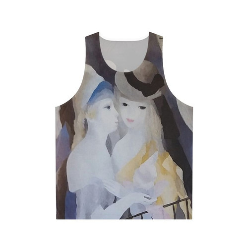 Avant-garde cubist female artist tank top