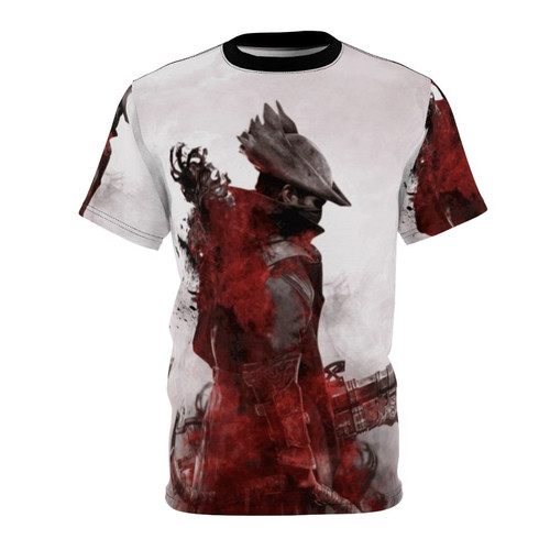 Dark gaming t-shirt with Dishonored 2 vector design