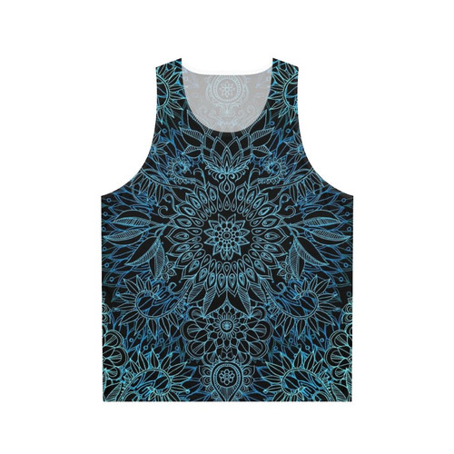 Botanical floral pattern unisex tank top