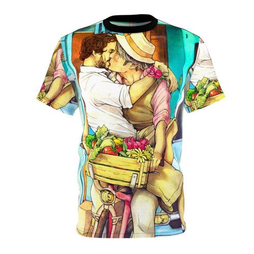Hannibal and Will Graham "Hannigram" fan art design on a t-shirt