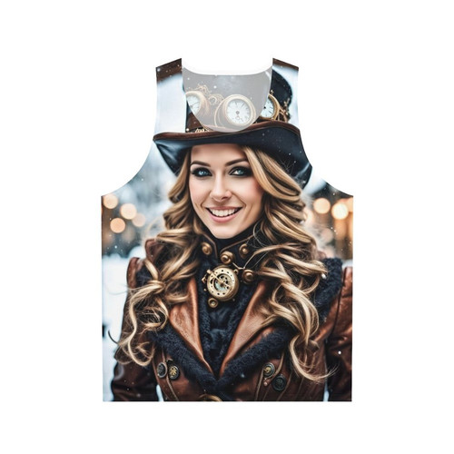 Steampunk Winter Wonderland Unisex Tank Top