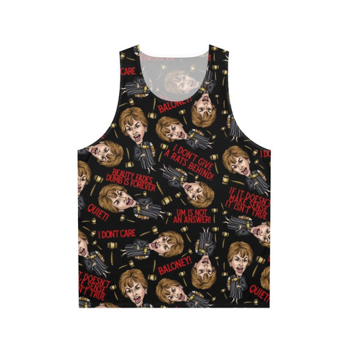 Black Judge Judy Print Unisex Tank Top