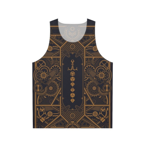 Steampunk Polyhedral Dice Sword Unisex Tank Top