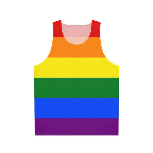 Colorful gay pride rabbits on a unisex tank top