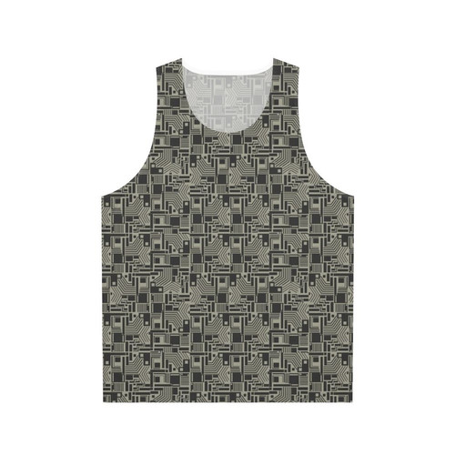 Stardust unisex tank top with Bowie-inspired glam rock design