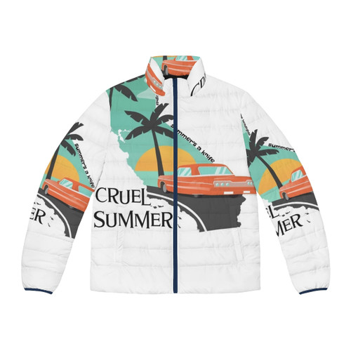 Cruel Summer Puffer Jacket with Nature Inspired Design