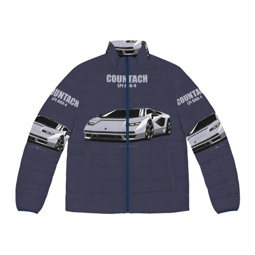 Countach LPI 800-4 inspired puffer jacket with retro styling