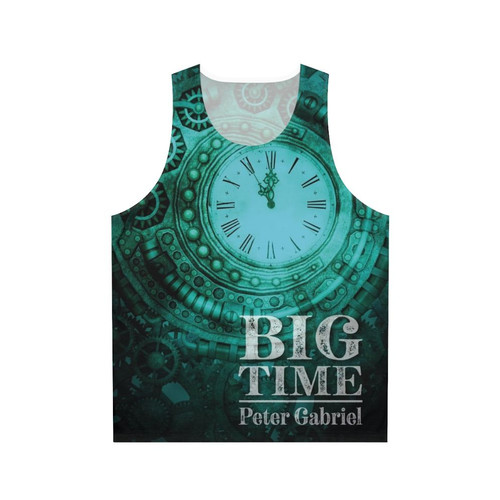 Retro 80s unisex tank top with Big Time Peter Gabriel design