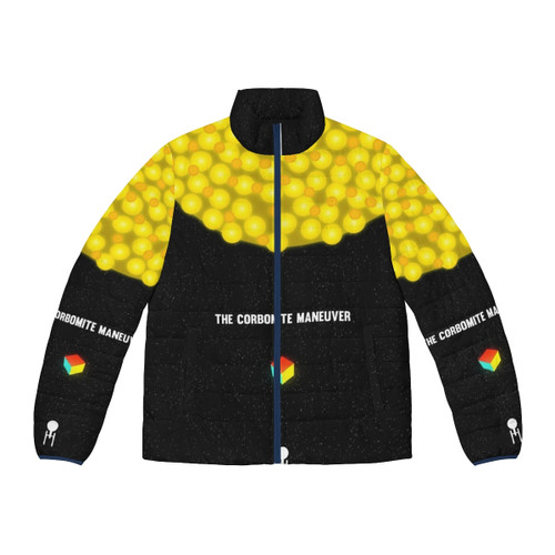Star Trek themed puffer jacket featuring the Corbomite Maneuver design