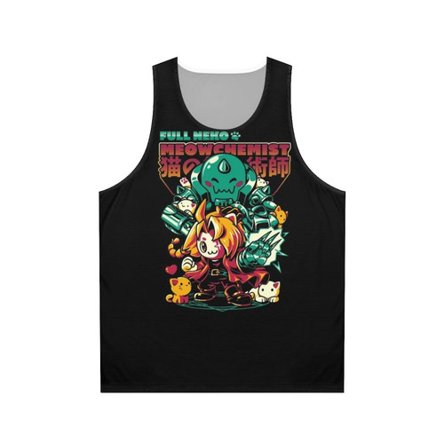 Neko Meowchemist anime inspired unisex tank top