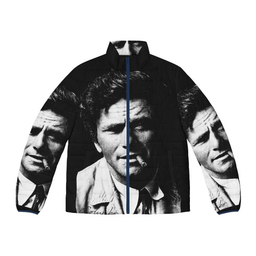 Columbo Portrait Puffer Jacket featuring Peter Falk in his iconic TV role