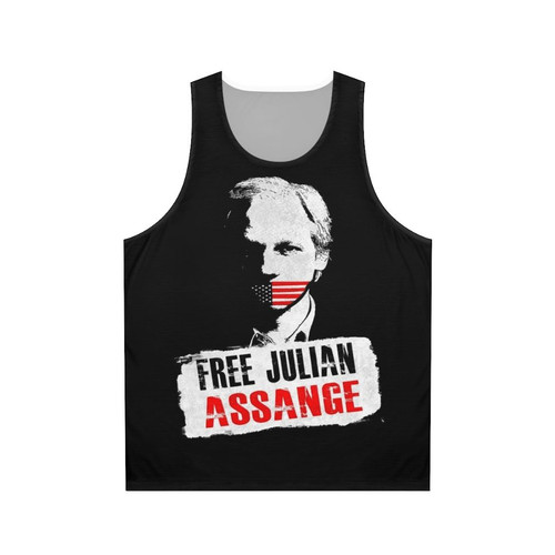 Free Julian Assange Unisex Tank Top