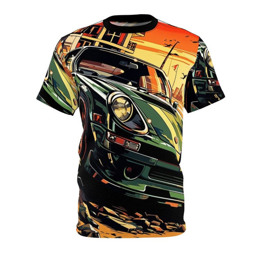High-Speed Summer Cruise Graphic T-Shirt with racing, car, and street style elements