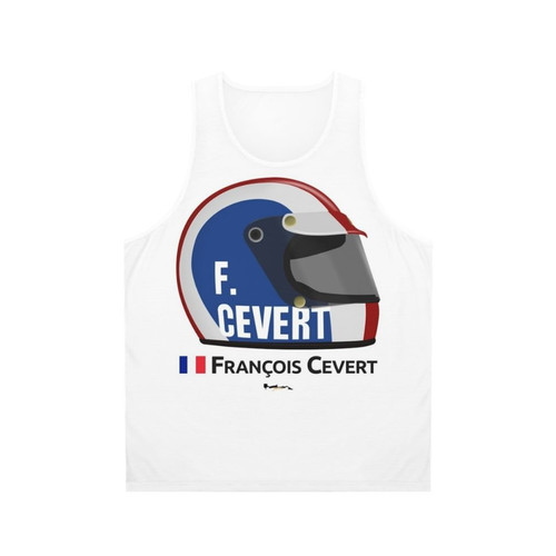 Francois Cevert Racing Helmet Unisex Tank Top