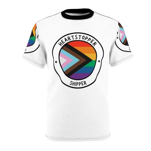 Heartstopper-Inspired LGBT Fan Art T-Shirt featuring the show's beloved characters