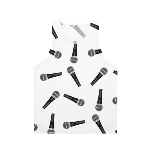 Microphones Classic Unisex Music Tank Top