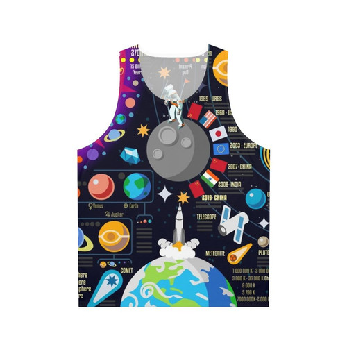 Space Universe Infographic Big Bang Unisex Tank Top