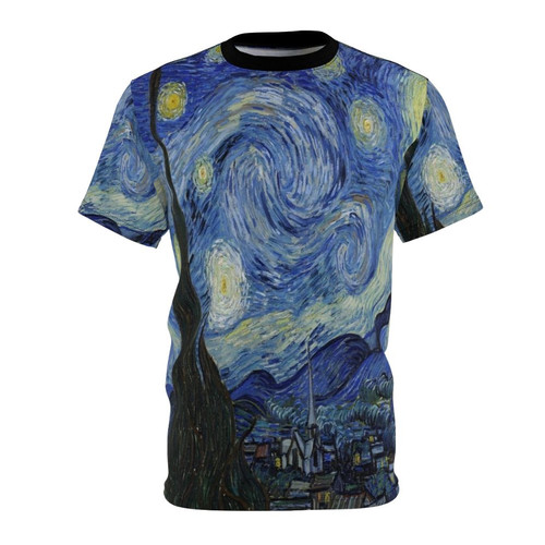 T-shirt featuring the iconic Starry Night painting by Vincent Van Gogh