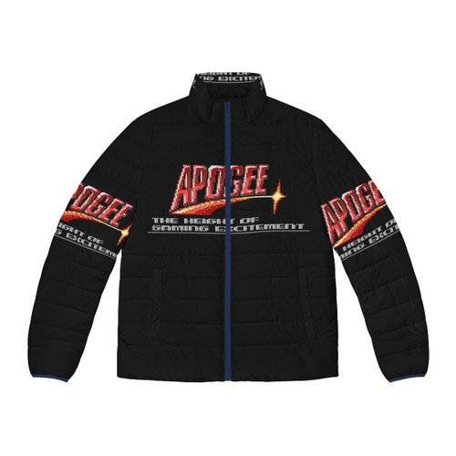 Apogee Classic Puffer Jacket with Retro Gaming Design