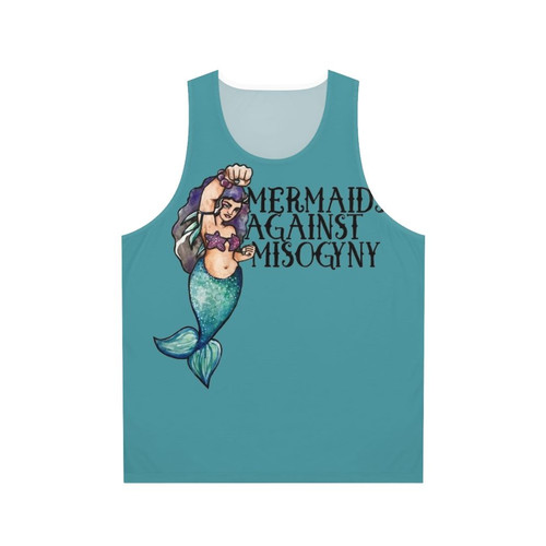 Empowering mermaid feminist tank top