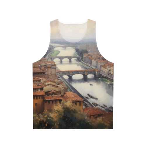 Florence Italy Cathedral Landscape Unisex Tank Top